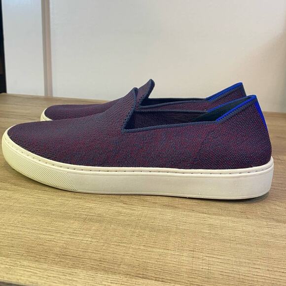 Rothy's Purple /Blue Low Cut Canvas Sneaker,Slip On 8us - Picture 5 of 11